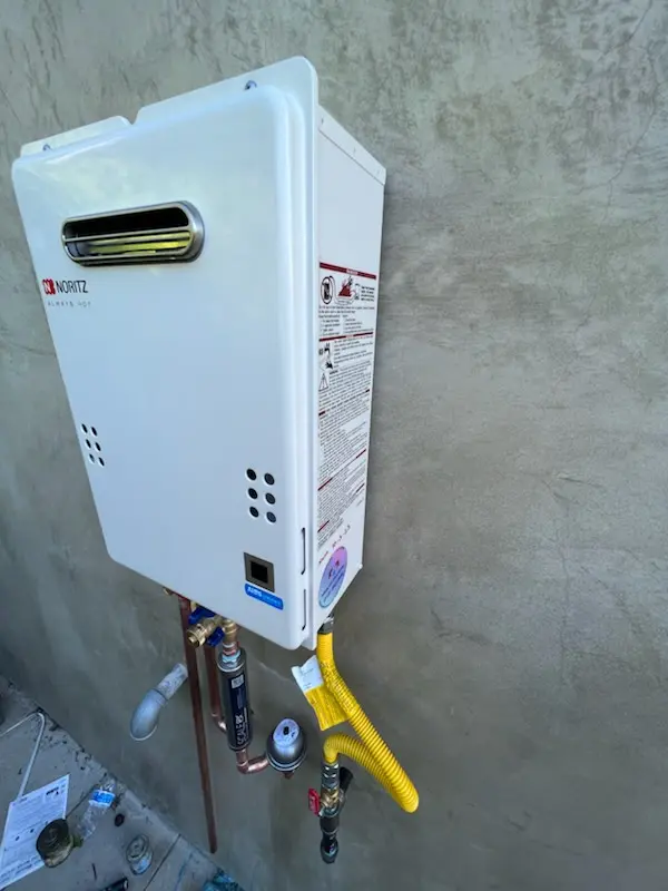 Tankless water heater installation for Halcyon Gate homes